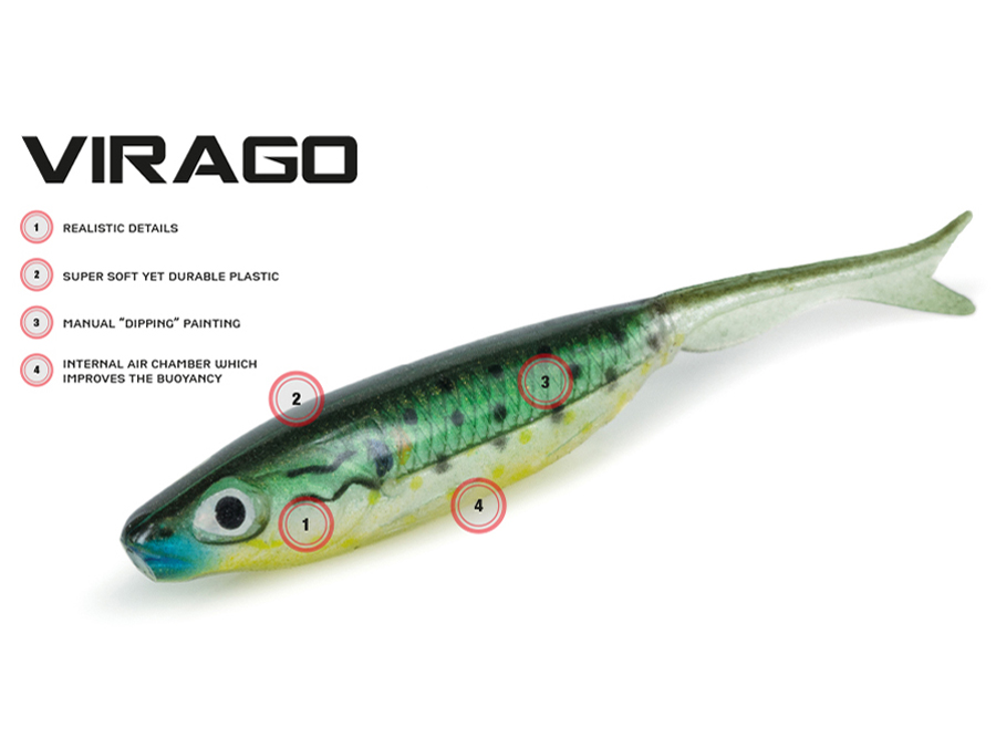 Molix Esche Virago Esche Siliconiche Negozio Di Pesca Esche Pesca