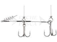 Dragon stingers with corkscrew for big soft baits 2 x no. 3/0 - 27kg 13.5cm