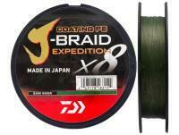 Trecciato Daiwa J-Braid Expedition x8E Dark Green 300m - 0.24mm