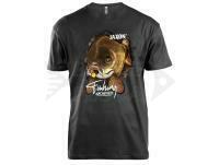 T-Shirt Jaxon Nature Carp Black - XXL