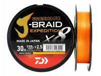 Trecciato Daiwa J-Braid Expedition x8E Smash Orange 150m - 0.16mm