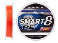 Trecciato Favorite Smart PE 8x 150m (red orange) - #2.5/0.265mm 30lb/16.4kg