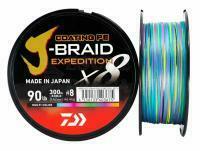 Trecciato Daiwa J-Braid Expedition x8E Multi Color 300m - 0.28mm