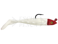 Esca Delalande Flying Fish Jig Head 6cm 4g - 061 - Blanc Tête Rouge