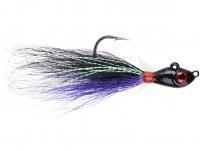 Esca Mustad Big Eye Bucktail Jig 3.5g 1/8oz - Black-Purple