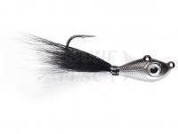 Esca Mustad Big Eye Bucktail Jig 3.5g 1/8oz - Black-Silver