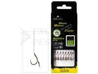 Mikado Method Feeder Rigs Braid Barbless MF13 with bayonet 10cm - #4